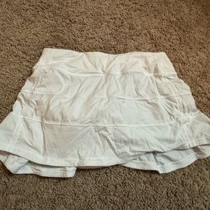 Lululemon pace rival mid rise  skirt in white
